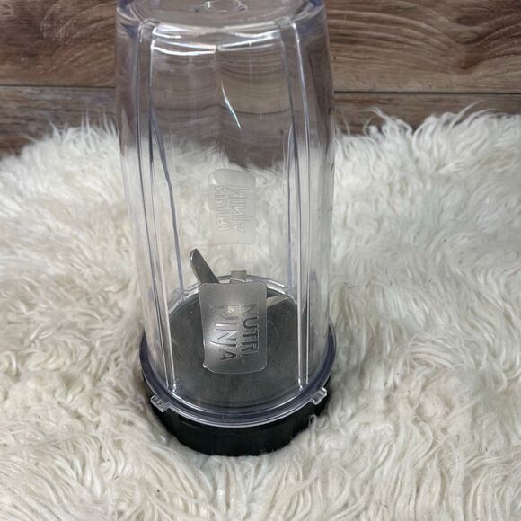 Nutra Ninja 24 oz Clear Blending Cup Preowned Never Used - Picture 3 of 6